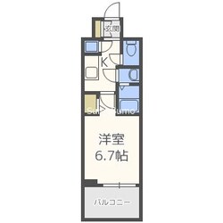 レジュールアッシュ中之島SOUTHの物件間取画像